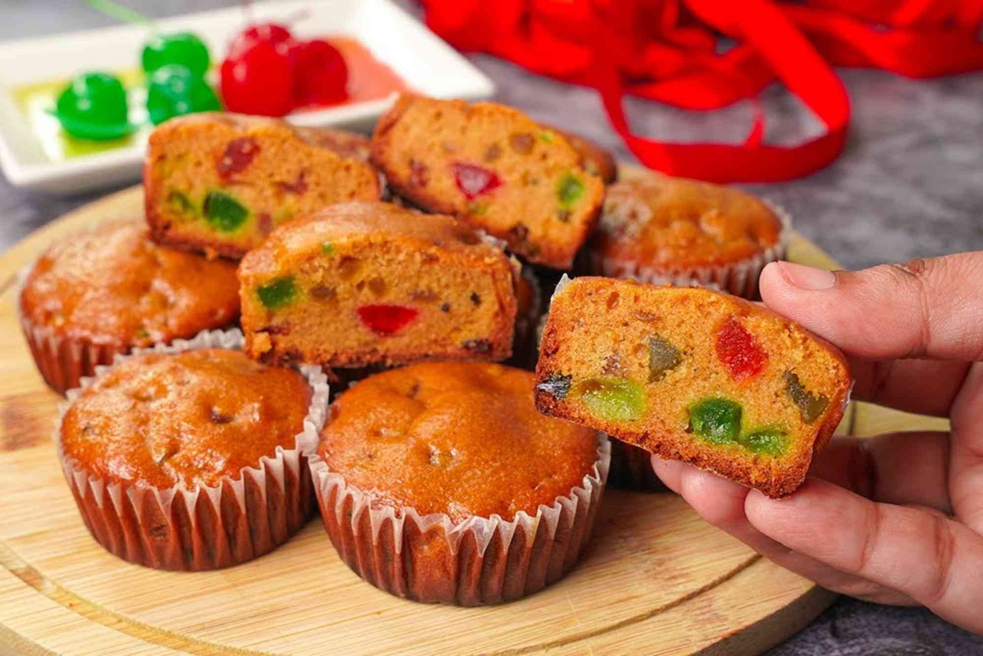 Fruit Cake Muffins
