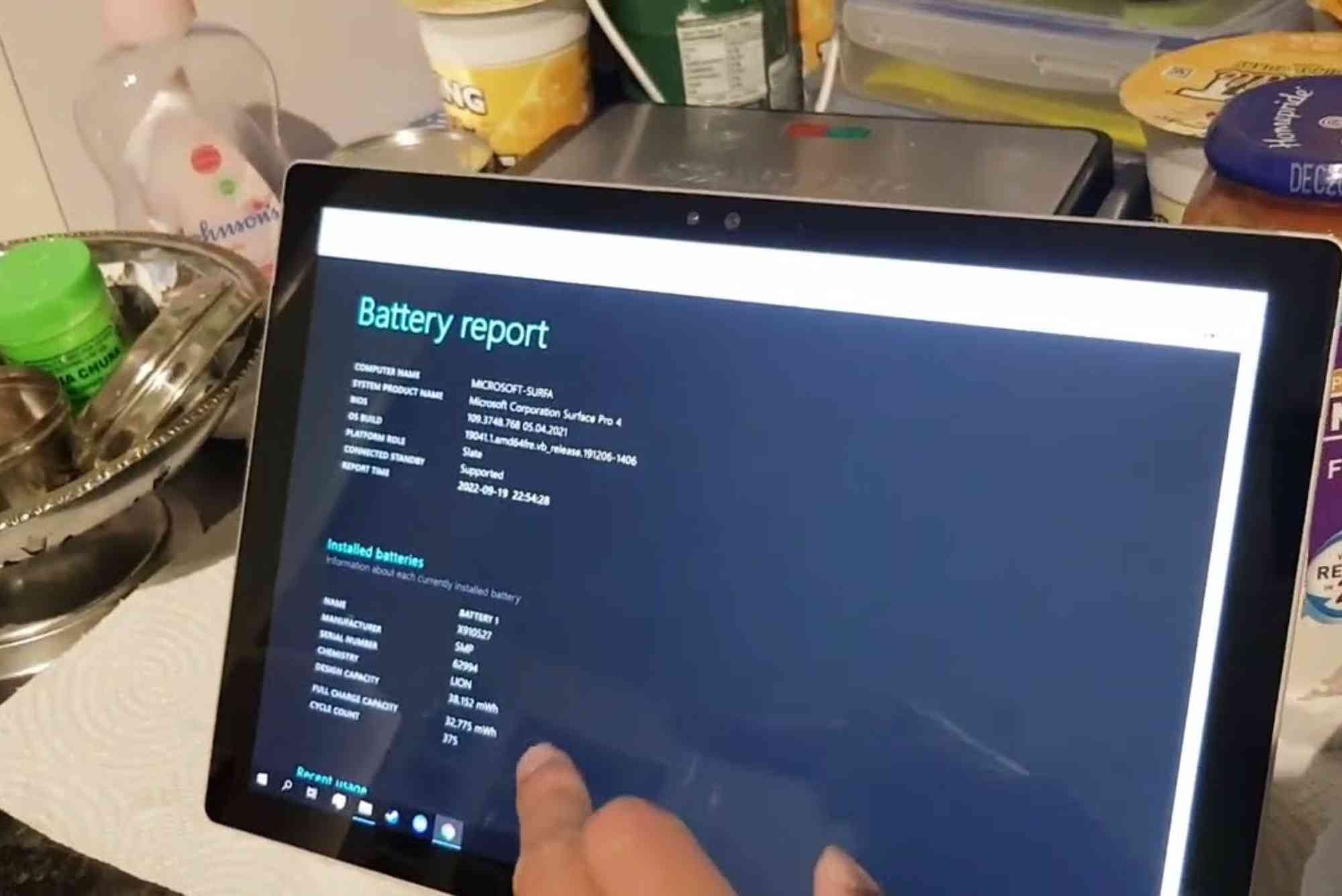 Check Surface Battery Health