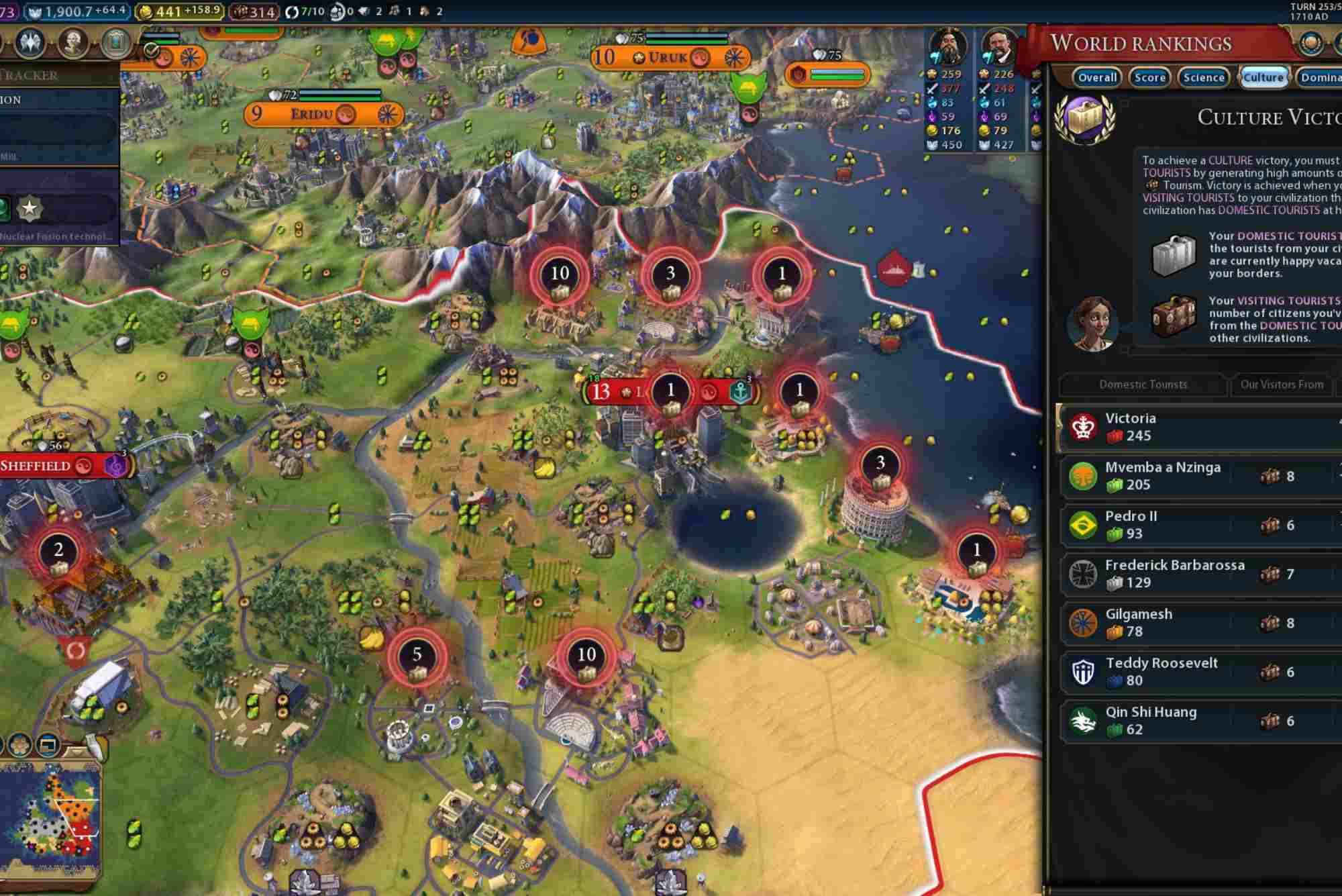 Tourism Civ 6