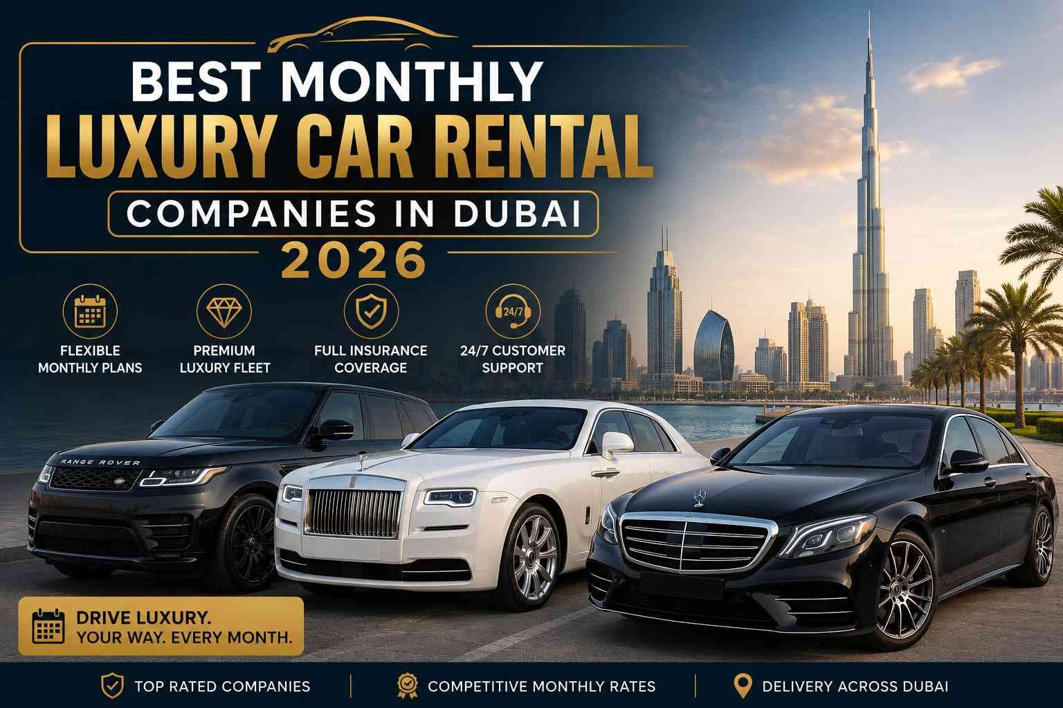 Best Monthly Luxury Car Rental Companies in Dubai 2026